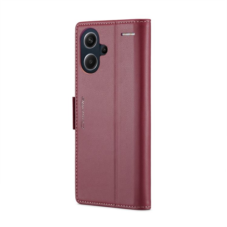 Кожаный чехол-книжка Retro Case для Xiaomi Redmi Note 13 Pro Plus цвет Красный