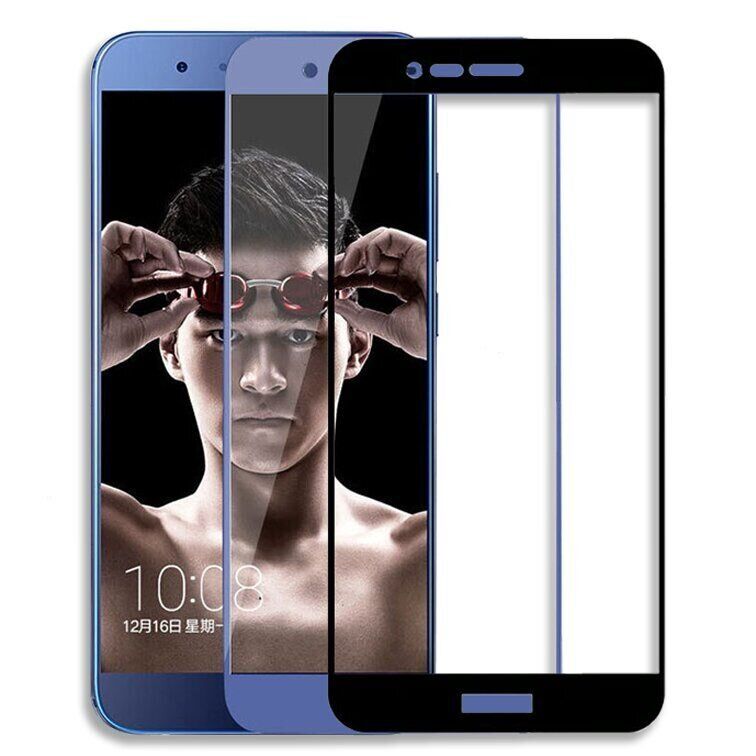 Захисне скло 2.5D на весь екран для Huawei Honor V9 - Синій фото 3