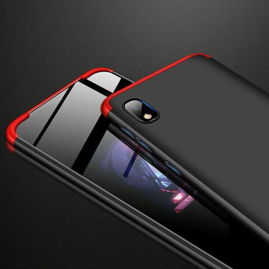 Чехол GKK 360 градусов для Samsung Galaxy A10 - Черно-Красный фото 4