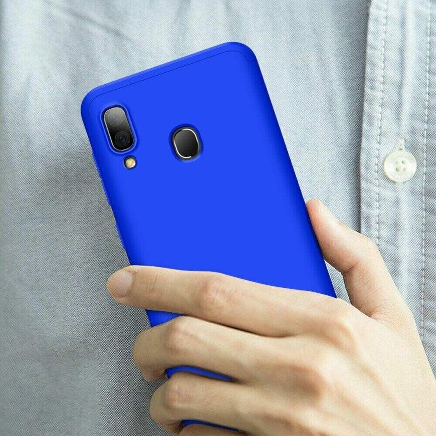 Чехол GKK 360 градусов для Samsung Galaxy A20 / A30 - Синий фото 3