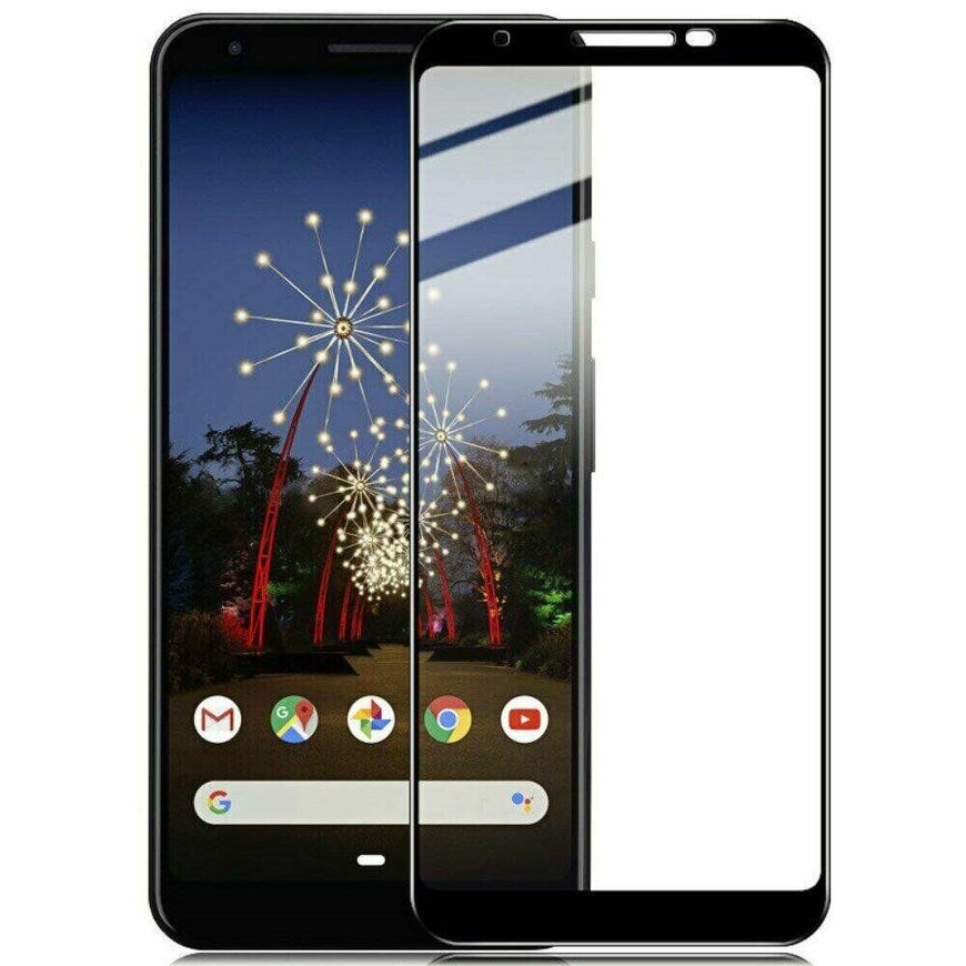 Защитное стекло 2.5D на весь экран для Google Pixel 3A - Черный фото 1