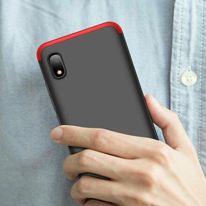Чехол GKK 360 градусов для Samsung Galaxy A10 - Черно-Красный фото 3