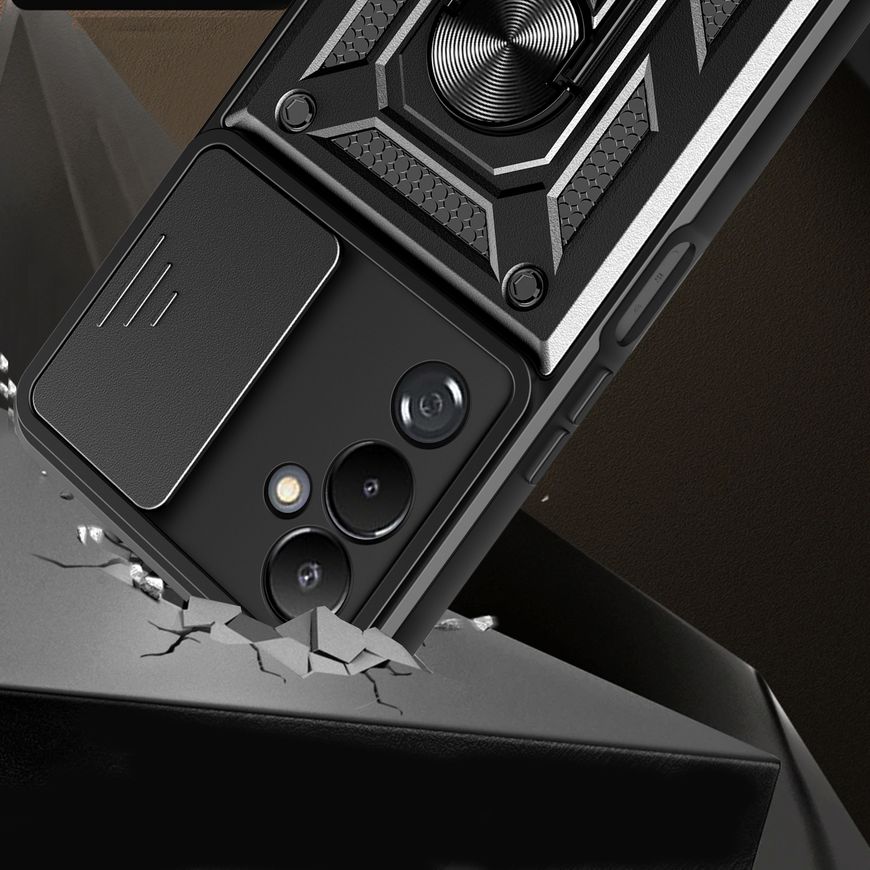 Чохол Defender з захистом камери для Tecno Pova Neo 2 - Чорний фото 6