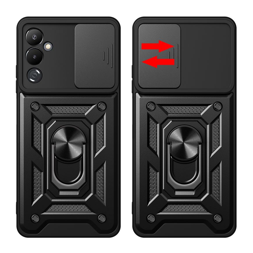 Чохол Defender з захистом камери для Tecno Pova Neo 2 - Чорний фото 2