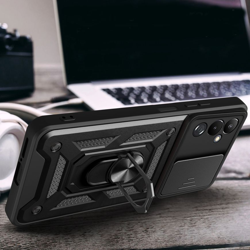 Чехол Defender с защитой камеры для Tecno Pova Neo 2 - Красный фото 3