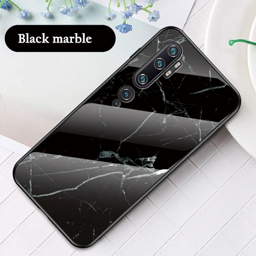 Силиконовый чехол со Luxury Marble для Xiaomi Mi Note 10 - Черный фото 2