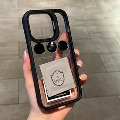 Чехол с подставкой и стеклом на камеру Lens Shield для iPhone 13 Pro Max - Черный фото 1