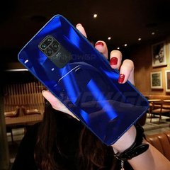 Стеклянный чехол Diamond для Xiaomi Redmi Note 9 - Синий фото 1