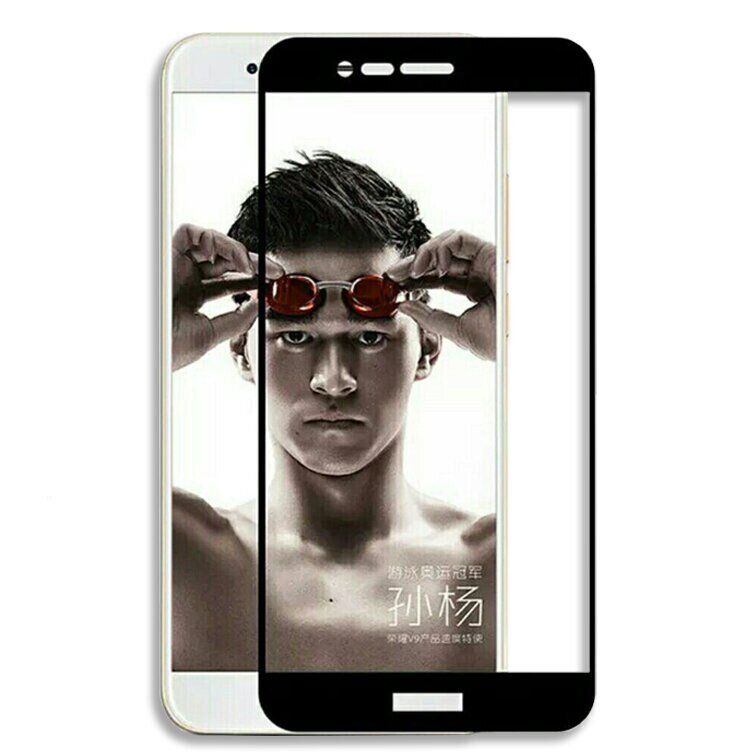Захисне скло 2.5D на весь екран для Huawei Honor V9 - Чорний фото 1