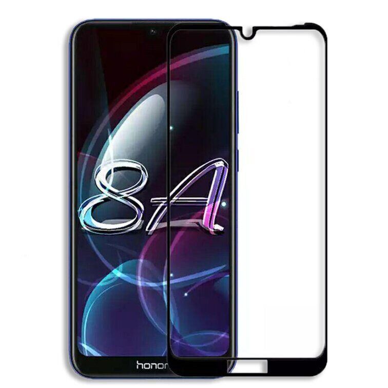 Захисне скло 2.5D на весь екран для Huawei Honor 8A / Y6 (2019) - Чорний фото 1