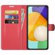 Чохол книжка з кишенями для карт на Samsung Galaxy A04s колір Червоний