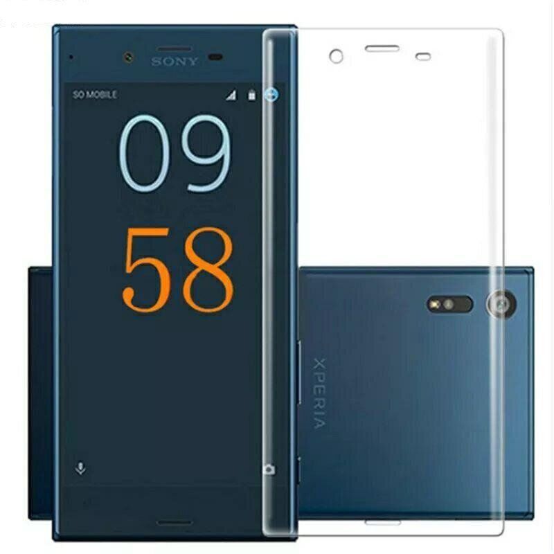 Захисне скло 3D на весь екран для Sony Xperia XZ2 Compact - Прозорий фото 1