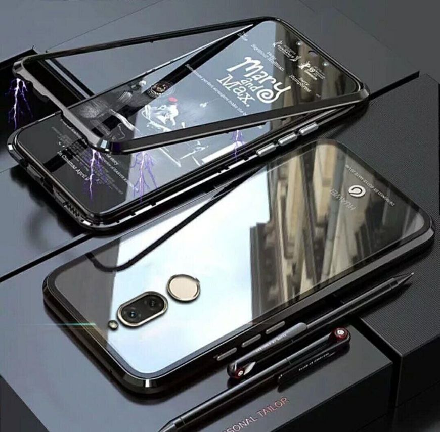 Магнітний чохол Metal Frame для Huawei Mate 10 lite - Чорний фото 1