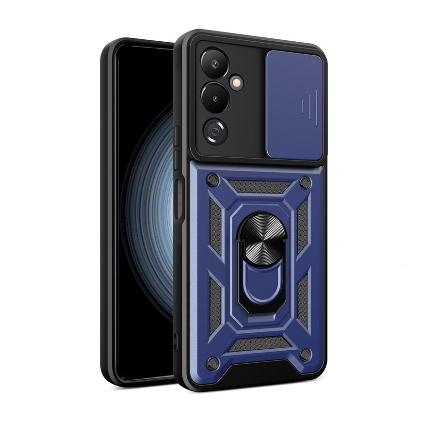 Чохол Defender з захистом камери для Tecno Pova Neo 2 - Синій фото 1