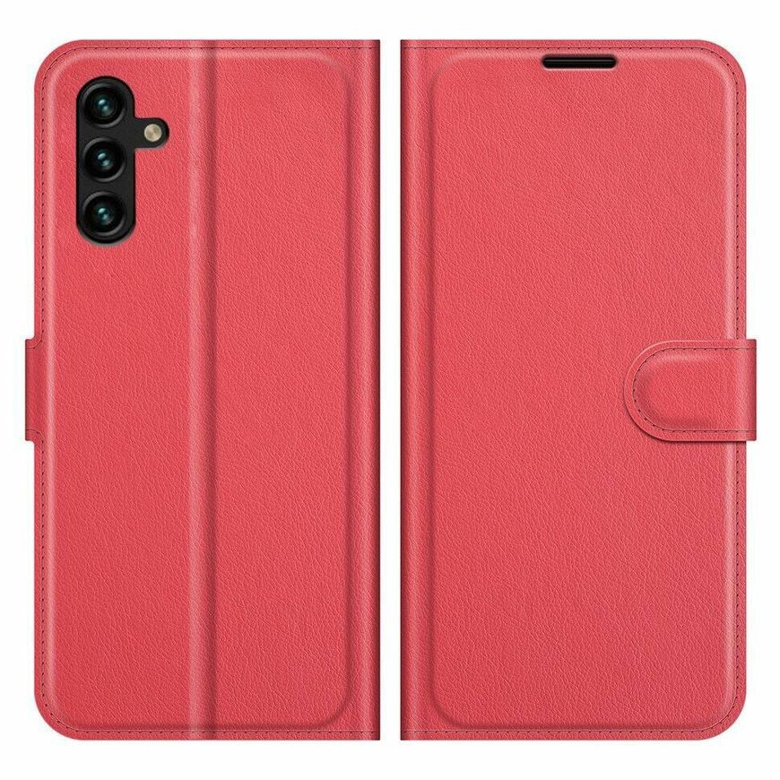 Чехол-Книжка с карманами для карт на Samsung Galaxy A04s - Красный фото 2