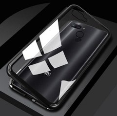 Магнитный чехол Metal Frame для Xiaomi Mi8 lite - Черный фото 1