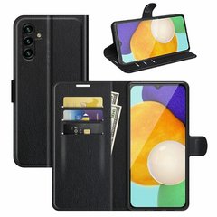 Чехол-Книжка с карманами для карт на Samsung Galaxy A04s - Черный фото 1