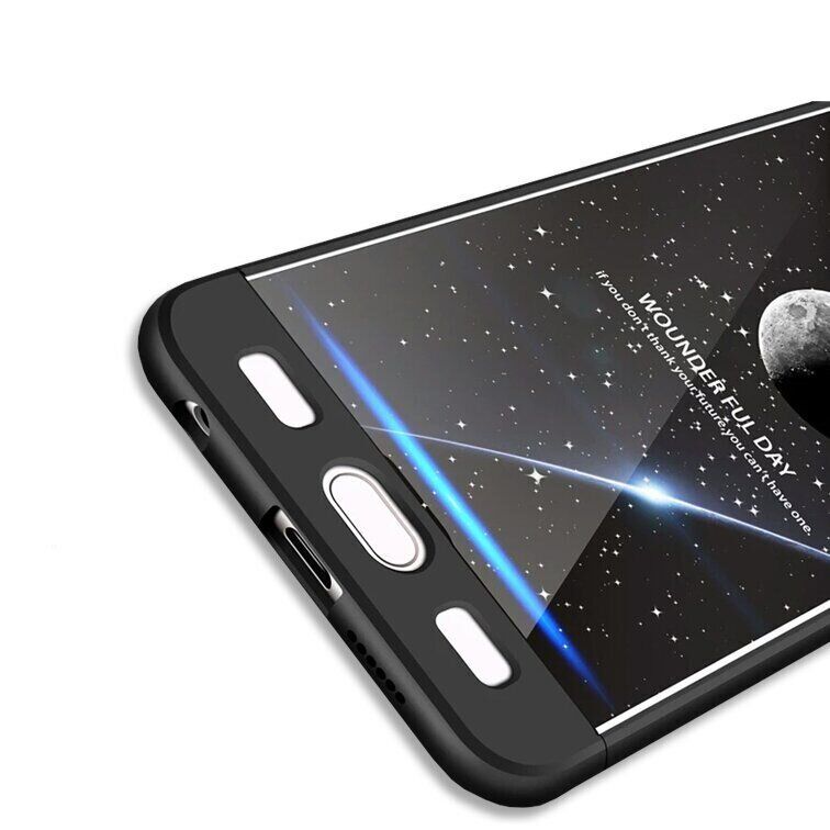 Чехол GKK 360 градусов для Huawei Honor 9 - Черный фото 2