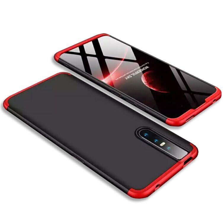 Чехол GKK 360 градусов для Vivo V15 Pro - Черно-Красный фото 2