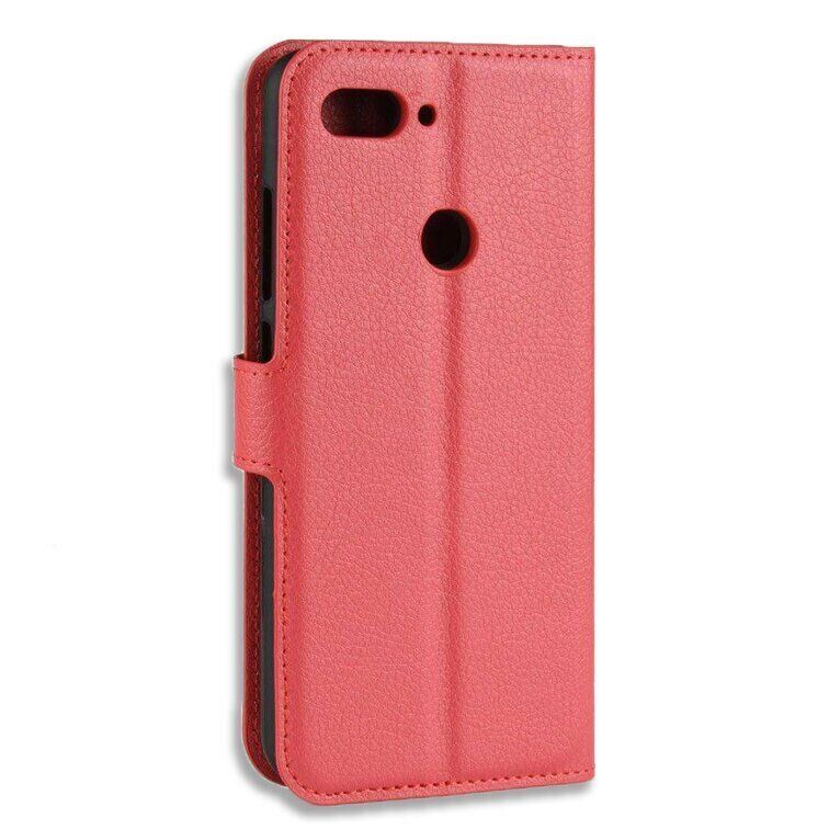 Чехол-Книжка с карманами для карт на Xiaomi Mi8 lite - Красный фото 5
