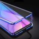 Магнитный чехол с защитным стеклом для Samsung Galaxy A20 / A30 - Синий фото 5