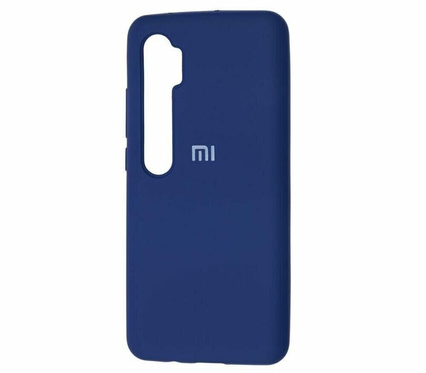Оригинальный чехол Silicone cover для Xiaomi Mi Note 10 - Синий фото 2