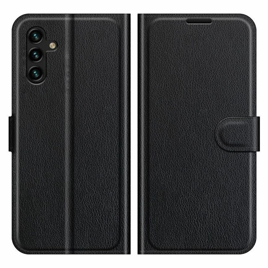Чехол-Книжка с карманами для карт на Samsung Galaxy A04s - Черный фото 2