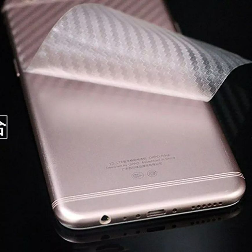 Карбоновая пленка на корпус для Xiaomi Redmi Note 11 5G / Poco M4 Pro 5G - Прозрачный фото 2